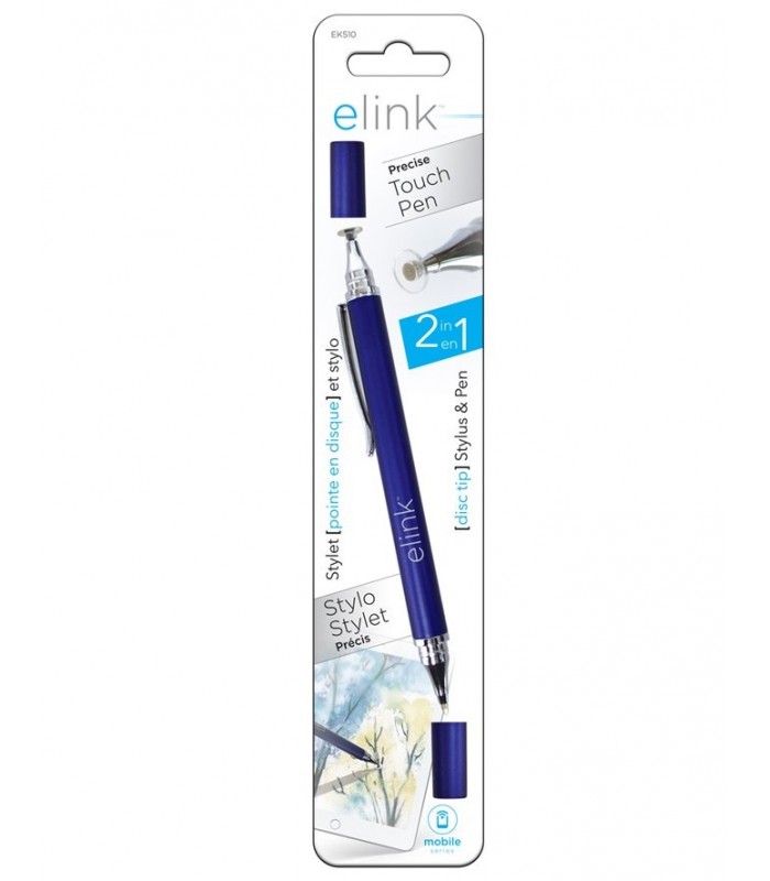 eLink Touch pen 2 in 1 precision tip and ball pen