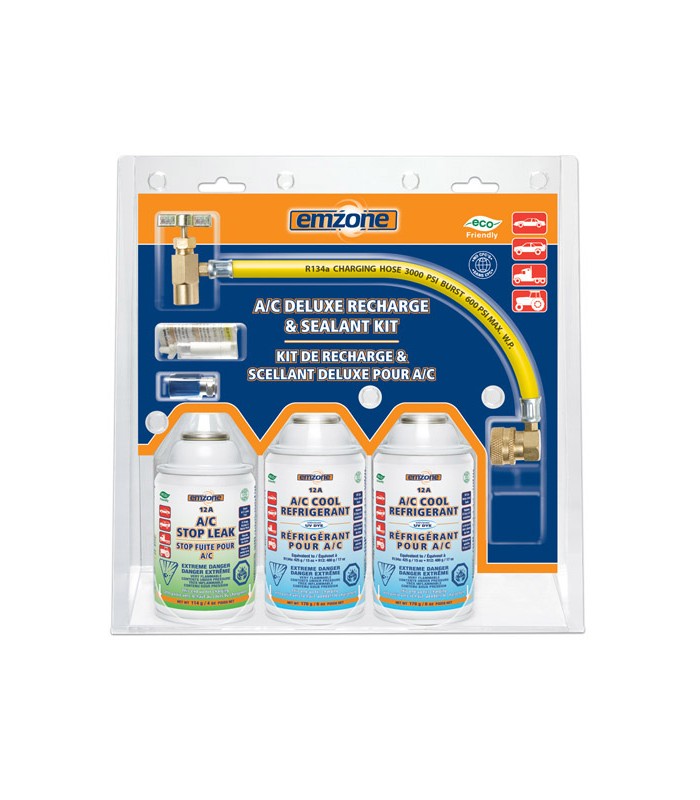 Emzone 12A A/C Deluxe Recharge & Sealant Kit