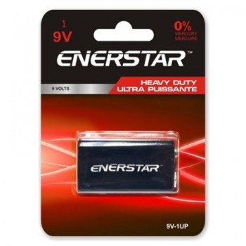 Piles 9V Super Puissante de Enerstar - Paquet de 1
