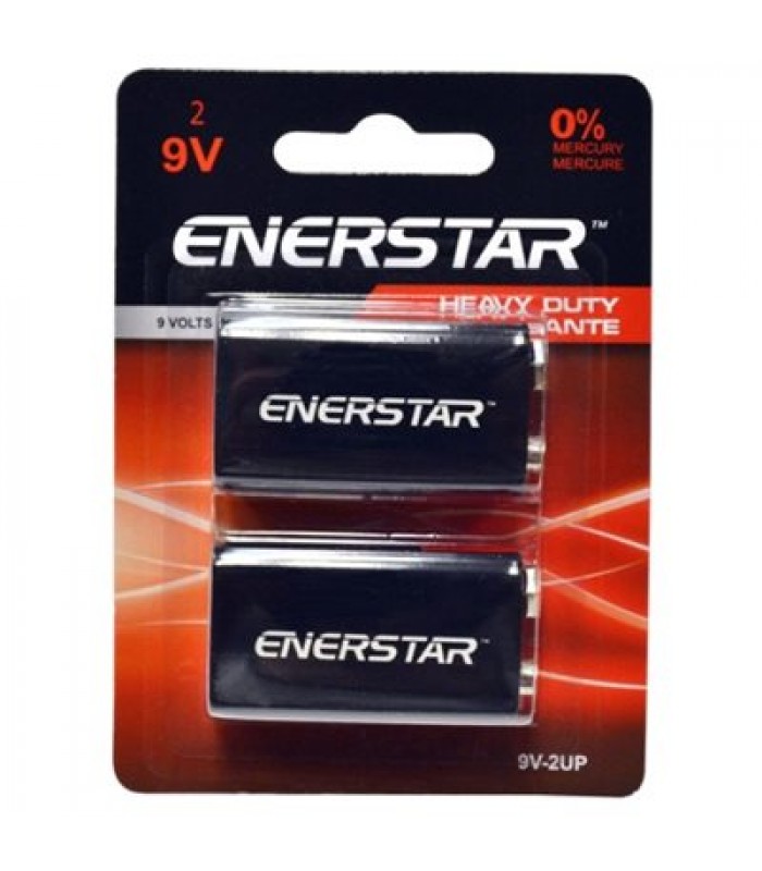 Enerstar 9V Heavy Duty batteries - Pack of 2