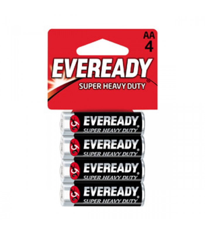 Eveready Super Heavy Duty Batteries AA - Pack of 4