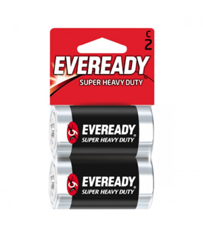 Eveready Super Heavy Duty Batteries C - Pack of 2