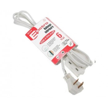 Rallonge d'intérieur fiche à tête plate 1.8m (6 pi.)