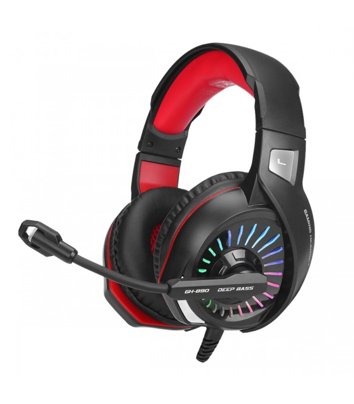 Casque de jeu à son surround 7.1 avec rétro-éclairage RGB GH-908 pour smartphone, PC, PS4, Xbox One, câble de 2.2 m Xtrike