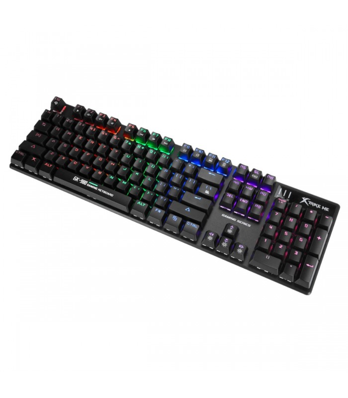 Xtrike Me Clavier de jeu Illuminé multicolore GK-980, Mécanique, 104 touches, câble USB 1.5m