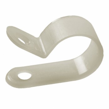 Global Tone 3/8 in. Natural Nylon Cable Clamps Bag of 100