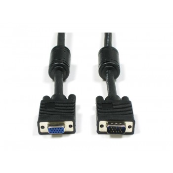 Global Tone 10 ft Coax High Resolution VGA/SVGA Monitor Extension Cable - HD15 M/F