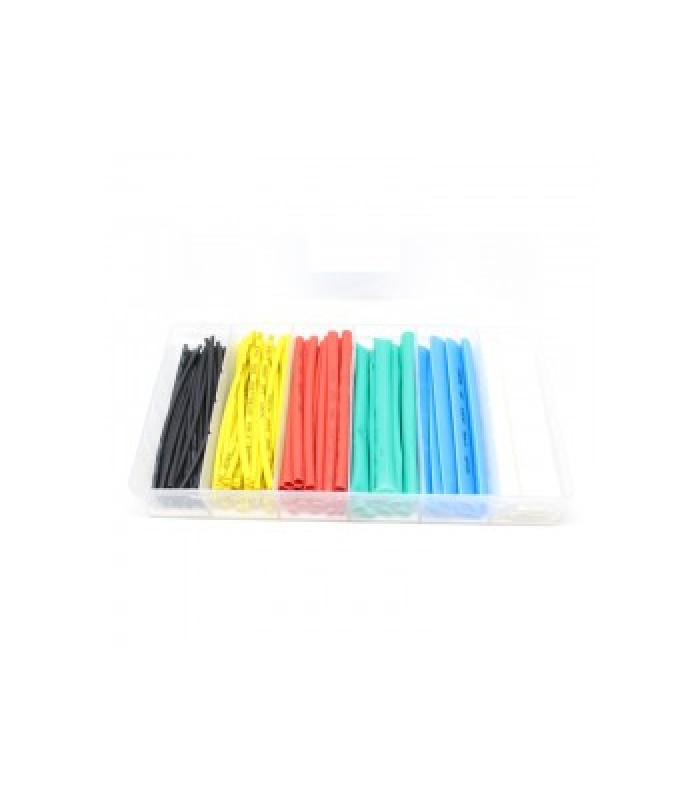 Global Tone 100 pieces Heat Shrink Tubing, mix sizes and colors, 10 cm