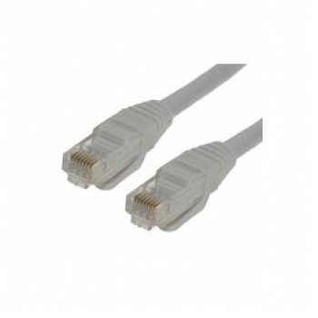 Câble patch Cat6 UTP moulé de 100 pi de Global Tone - Gris