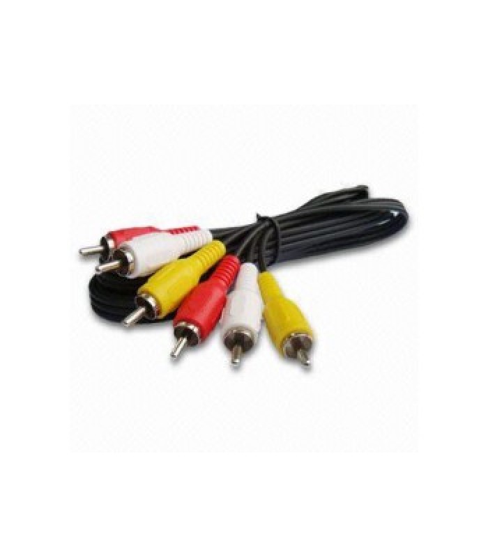 Global Tone 25ft RCA Audio / Video Composite Cable, Male To Male