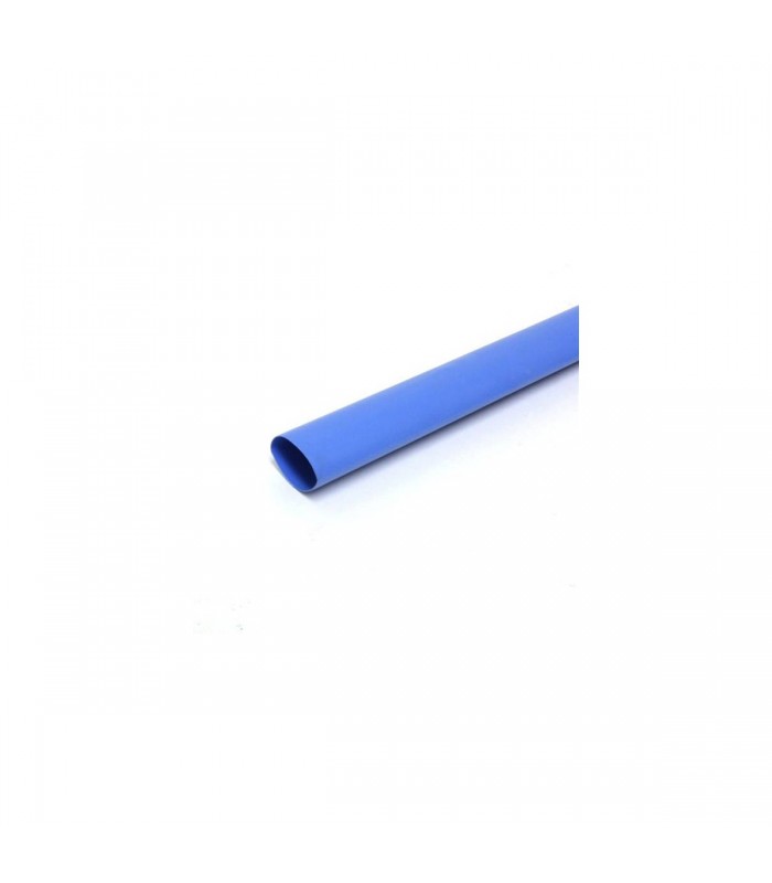 Global Tone 4ft Heat Shrink Tubing 3/4 in. HC Label, 2:1 Ratio, Blue