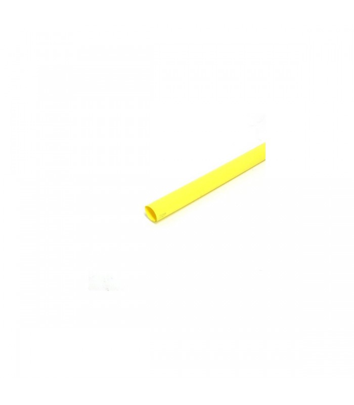 Global Tone 4ft Heat Shrink Tubing 1/16 in. HC Label, 2:1 Ratio, Yellow