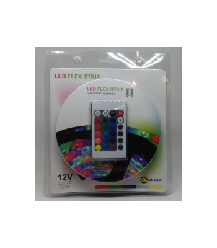 Global Tone 5 meters RGB 5050 LED Strip kit, controller and power, IP65 cULus Approved