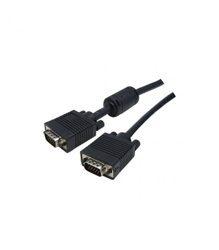 Global Tone 10ft Coax High Resolution Monitor VGA Cable HD15 M/M