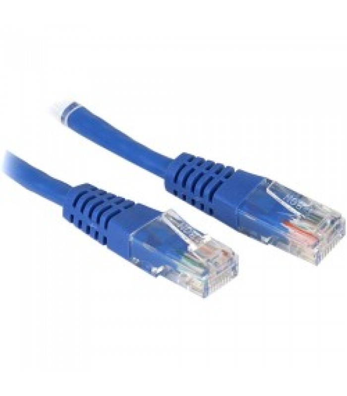 Global Tone 7ft Molded Cat6 Patch Cable - Blue