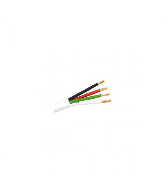 Fil pour haut-parleur In-Wall Cable 4/14 AWG FT-4 Blanc de Global Tone - 500 pi.