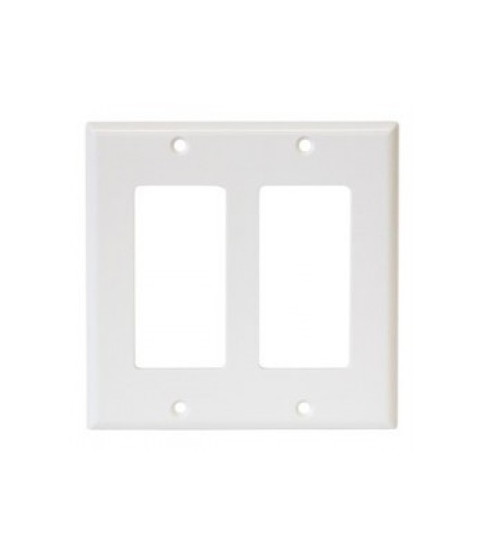 Plaque murale Decora 2 dispositifs Blanc de Global Tone