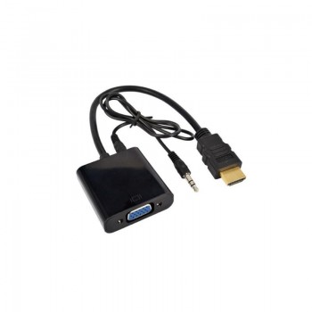Adaptateur HDMI vers VGA avec câble audio 3.5mm stéréo de Global Tone