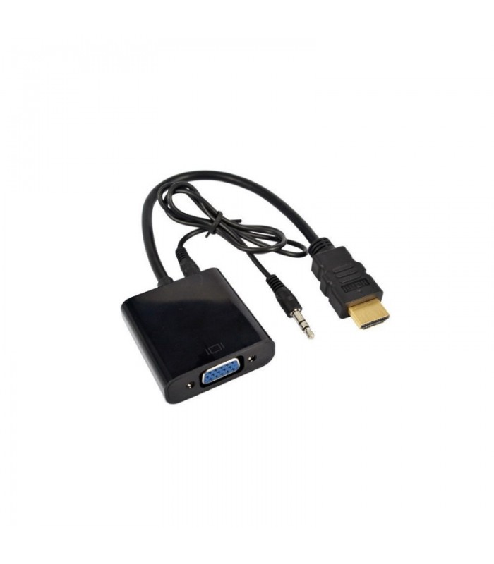 Adaptateur HDMI vers VGA avec câble audio 3.5mm stéréo de Global Tone