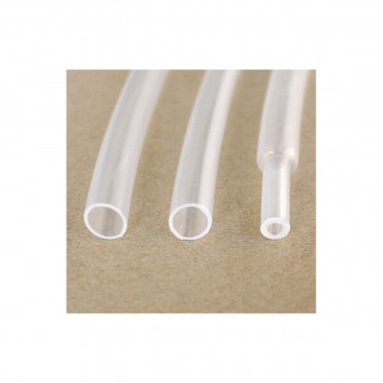 Global Tone Heat Shrink Tube, 4ft, HC Label, Clear 1" 2:1