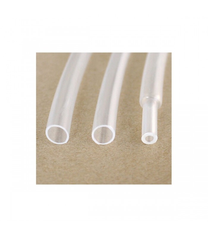 Global Tone Heat Shrink Tube, 4ft, HC Label, Clear 1-1/4 2:1