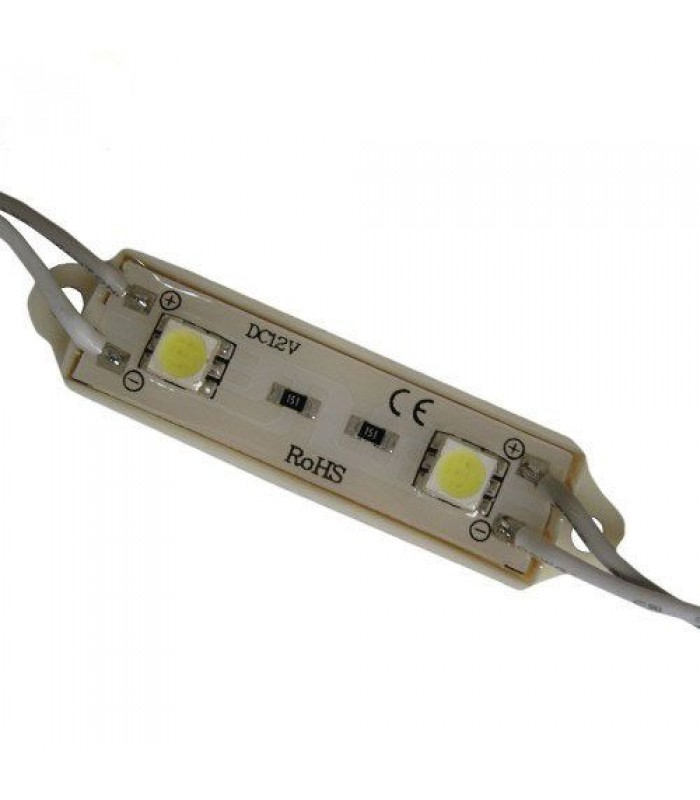 Global Tone Waterproof 0.72W 2 x 5050 SMD LED Yellow Light Strip (DC 12V) / Per section