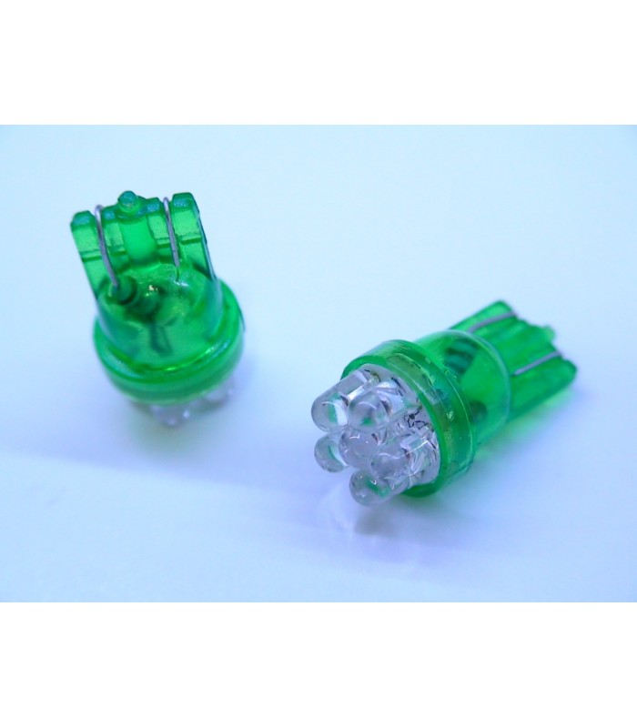 Global Tone T10 6 LED Green Light Car Indicator Lamp (12V / 2 PCS)