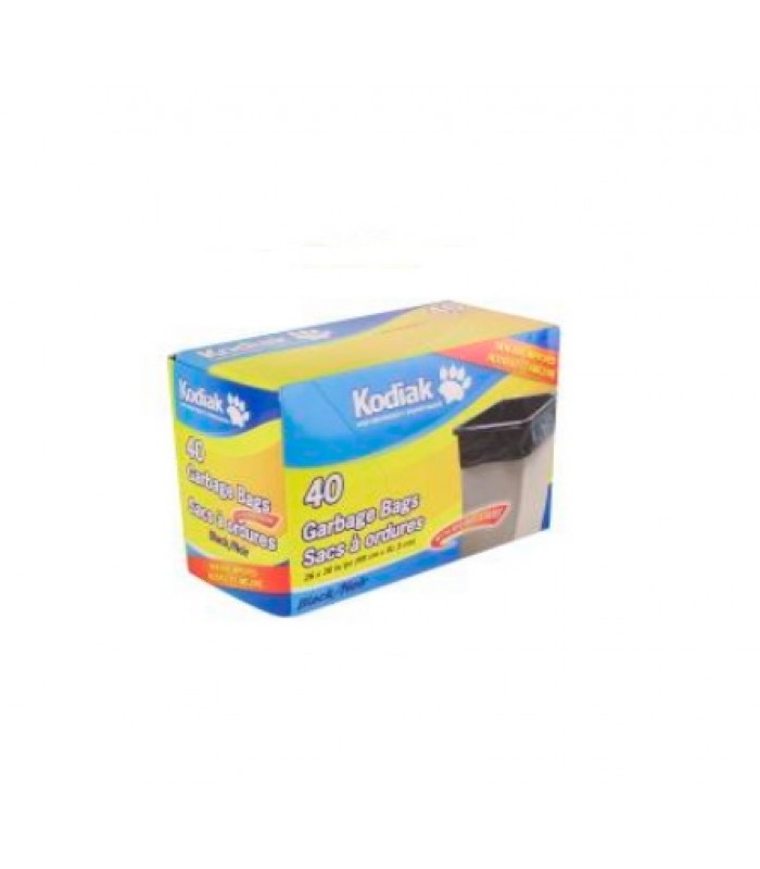 KODIAK REGULAR GARBAGE BAGS 26 x 36 BLACK 40/BOX