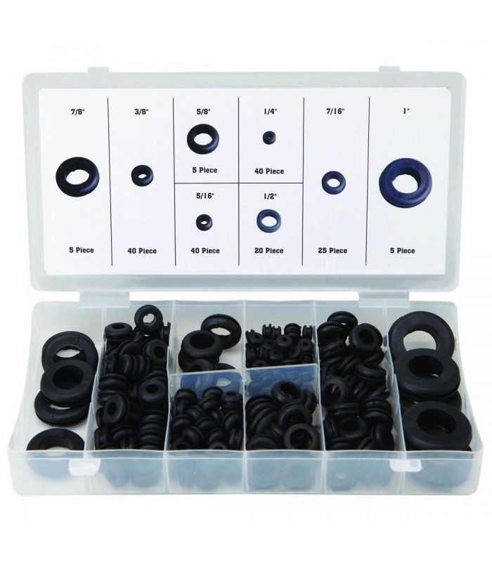 Rubber grommet Kit, 180 pcs