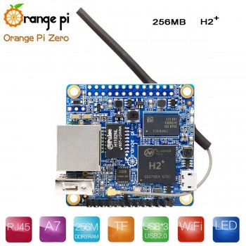 Carte de développement 256 Mo Open Source Open Source Orange Pi Zero H2 Quad Core avec antenne WiFi