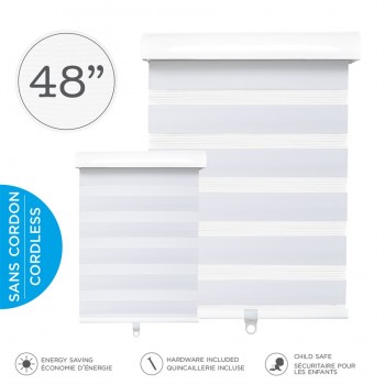 Hauz Cordless Shades 48 x 84 in. White