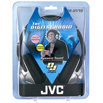JVC HAV570 Full-Size DJ Headphones With In-Line Volume Control