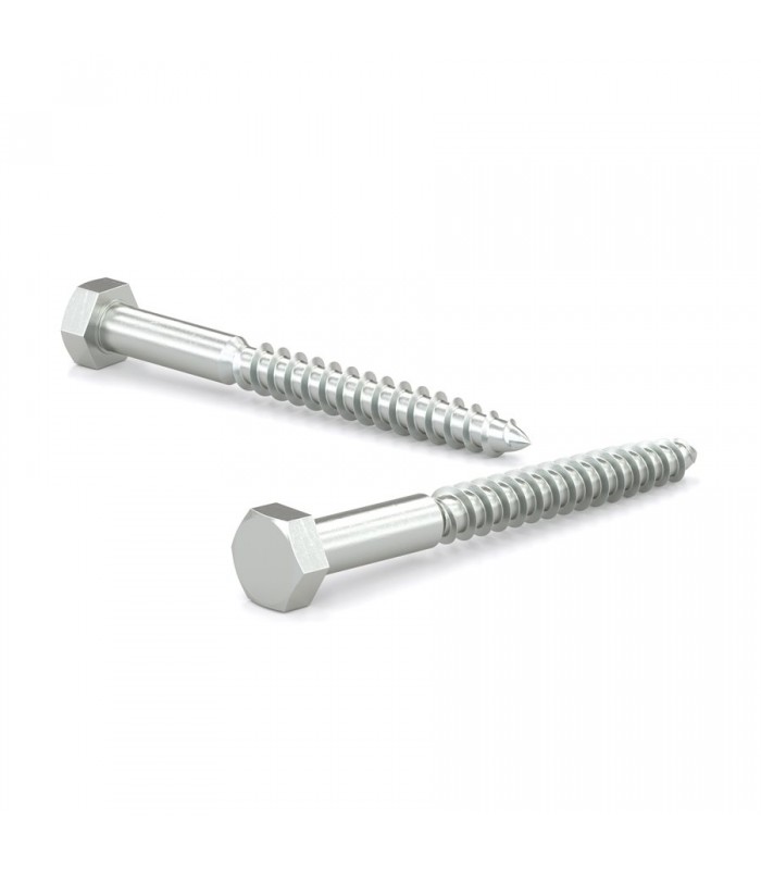 Hex Head Lag Screw - Zinc 2-1/2 x 3/8 in.