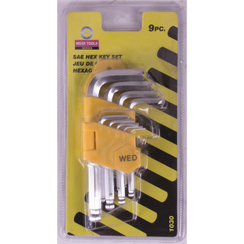 Ensembles de clé hexagonales SAE • 9 pcs de Rodac Canada