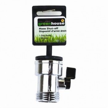 Valve d'arrêt en Zinc pour boyeau d'arrosage avec levier On/Off de Holland greenhouse