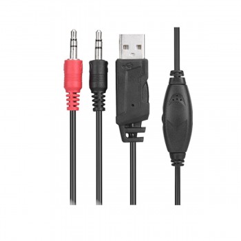 Casque de jeu Stéréo avec Lumière DEL HP-311 pour Cellulaire, PC, PS4, Xbox One, câble 1.8 m Xtrike