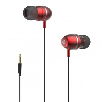 HP in-Ear Earbud Headphones with Volume Control & Microphone, Blue (DHH-3112-RED)