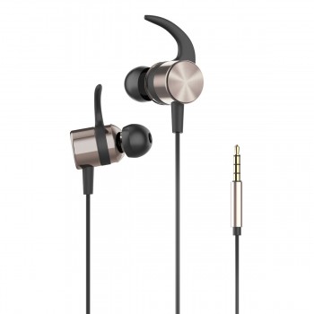 HP in-Ear Sporty Earbud Headphones with Volume Control & Microphone, Gold (DHH-3114-GOLD)