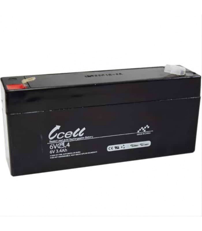 Rechargeable Battery - 6V - 3.4Ah