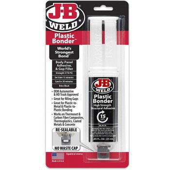 J-B Weld Plastic Bonder époxy Noir seringue 25ml 50139
