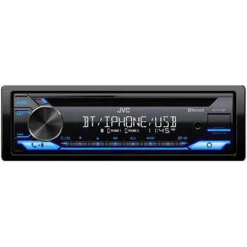 JVC KD-T710BT Récepteur CD Bluetooth / USB / Pandora / iHeartRadio / Spotify / FLAC / 13-Bande EQ