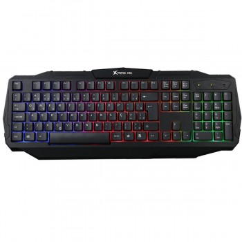Xtrike Me Clavier de jeu Illuminé multicolore KB-302, Membrane, 104 touches, câble USB 1.5m