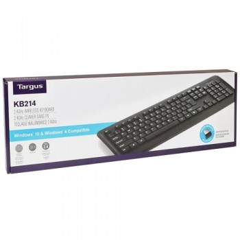 Clavier mince sans fil Targus KB214 2,4 GHz avec récepteur USB