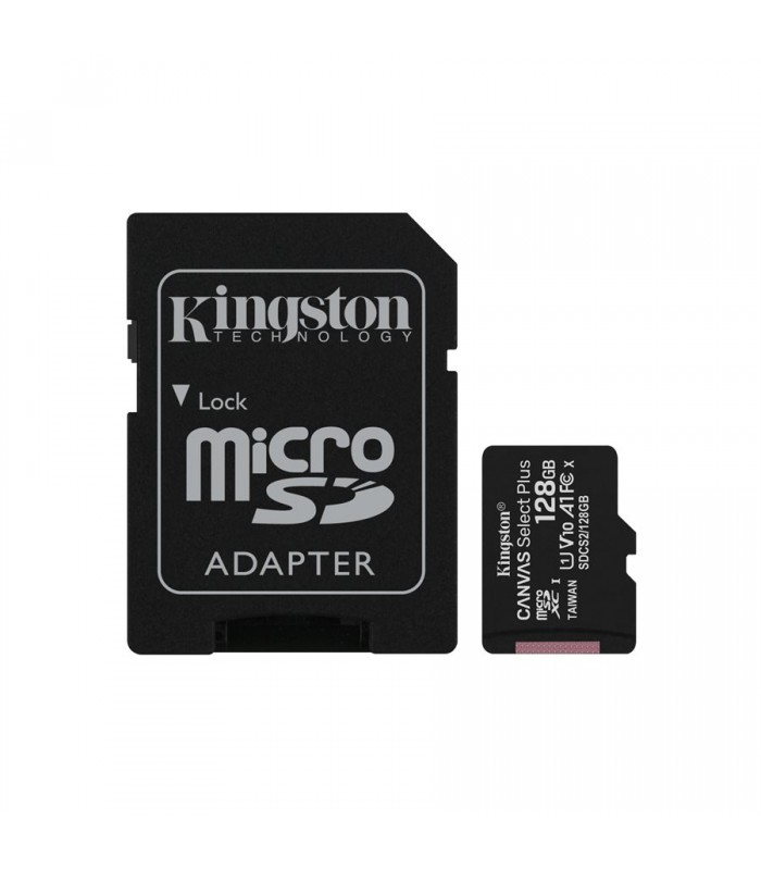 Carte microSD 128 Go Canvas Select Plus 100MB/s de Kingston