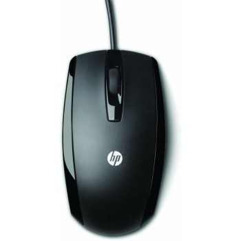 HP Wired USB 3 Button Optical Mouse - Black
