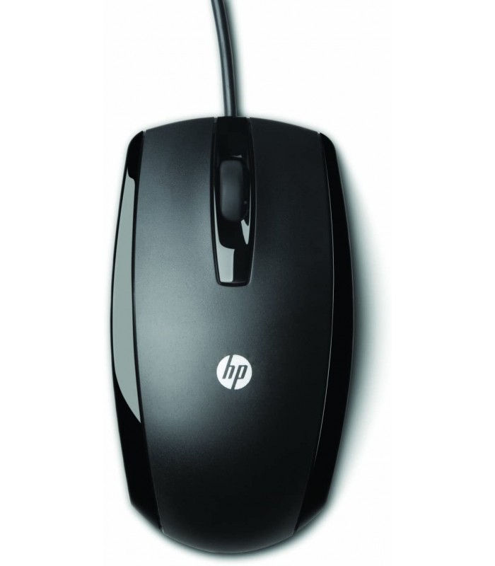 HP Wired USB 3 Button Optical Mouse - Black