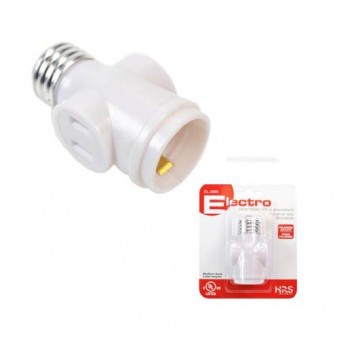 Plafonnier avec deux prises