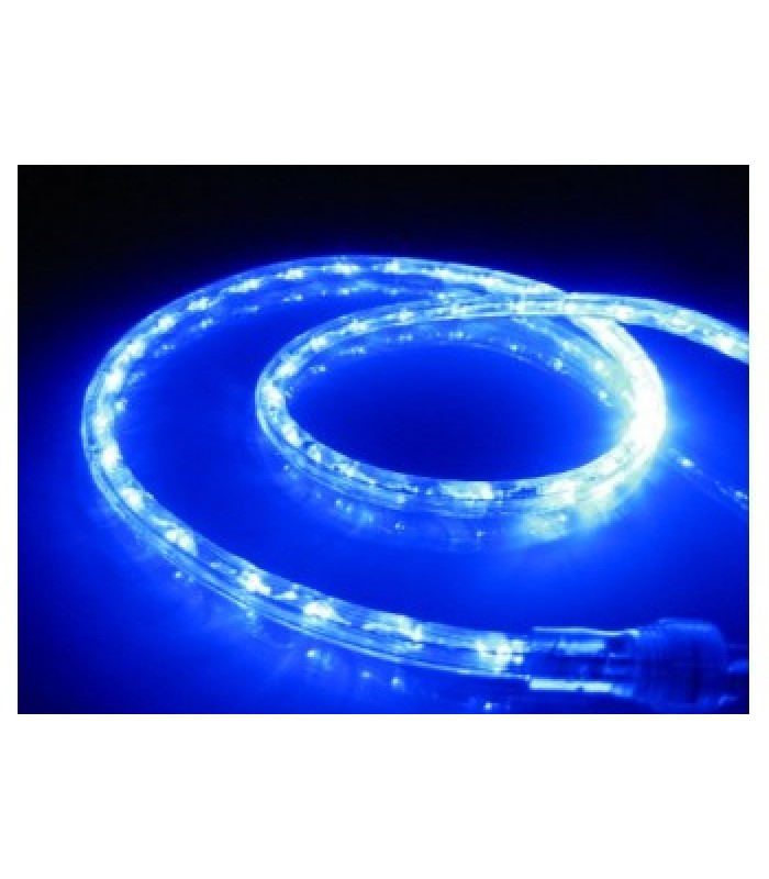 Global Tone LED Rope Light, Blue, 12vdc, 50 Leds, 2.4W , IP68, 5mts