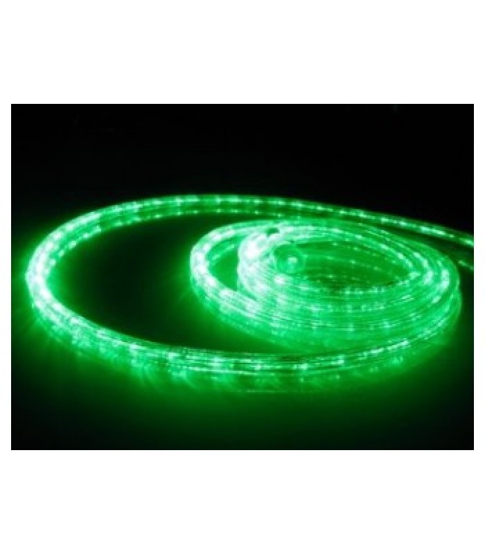 Cordon lumineux DEL, Vert, 12vdc, 50 Leds, 2.4W , IP68, 5mts de Global Tone