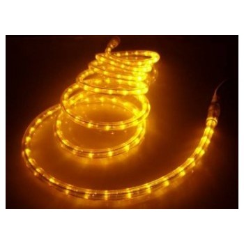 Global Tone LED Rope Light, Cool Yellow 12vdc, 50 Leds, 2.4W , IP68, 5mts